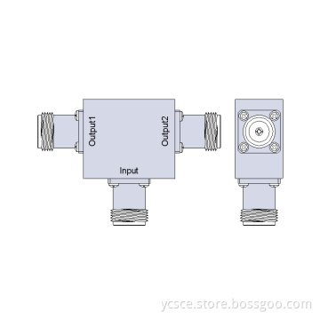 Factory service 2W N 2 way Resistive Power Divider Splitter 6GHz 50ohm